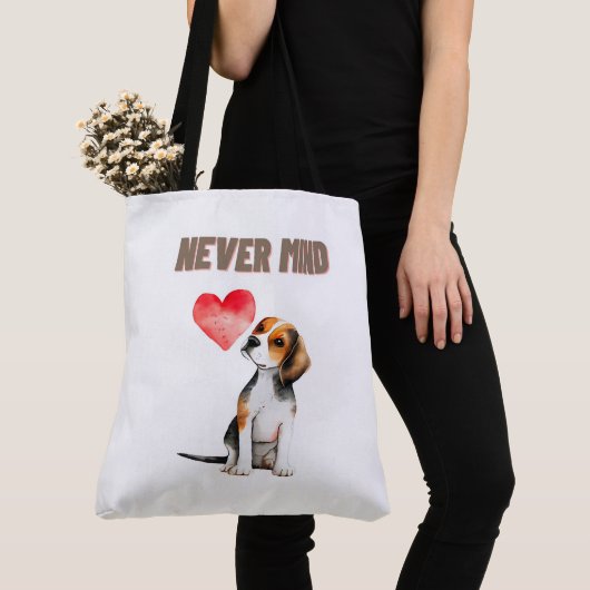 Tote Bag Never mind トートバッグ (クローズアップ)