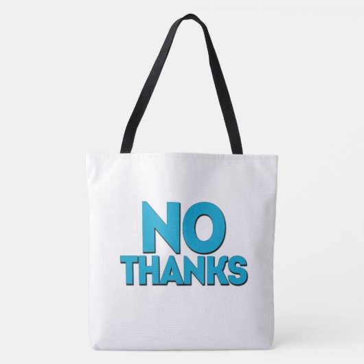 Tote Bag No thanks トートバッグ (正面)