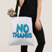 Tote Bag No thanks トートバッグ (クローズアップ)