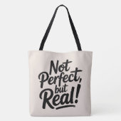 Tote Bag Not perfect, but real トートバッグ (裏面)