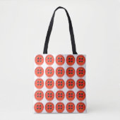Tote Bag (oa) - 3D Red Button トートバッグ (正面)