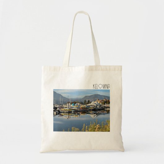 Tote bag of Okanagan Lake in Kelowna, Canada. トートバッグ (正面)