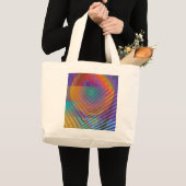 Tote bag original abstract design ラージトートバッグ (正面(商品))