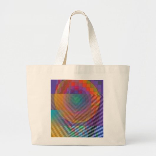 Tote bag original abstract design ラージトートバッグ (正面)