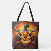 Tote Bag Psychotic Pumpkin トートバッグ (正面)