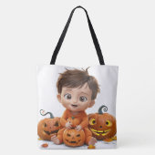 Tote Bag Pumpkin Halloween Séris 7 09 トートバッグ (裏面)
