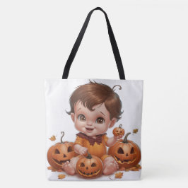 Tote Bag Pumpkin Halloween Séris 7 10 トートバッグ