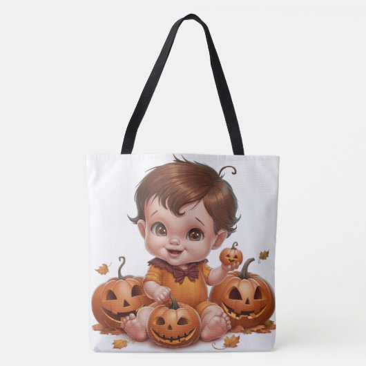 Tote Bag Pumpkin Halloween Séris 7 10 トートバッグ (正面)