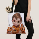 Tote Bag Pumpkin Halloween Séris 7 10 トートバッグ (クローズアップ)