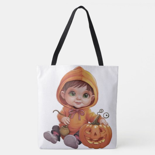 Tote Bag Pumpkin Halloween Séris 7 11 トートバッグ (正面)