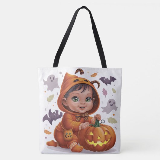 Tote Bag Pumpkin Halloween Séris 7 12 トートバッグ (正面)