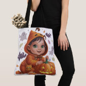Tote Bag Pumpkin Halloween Séris 7 12 トートバッグ (クローズアップ)