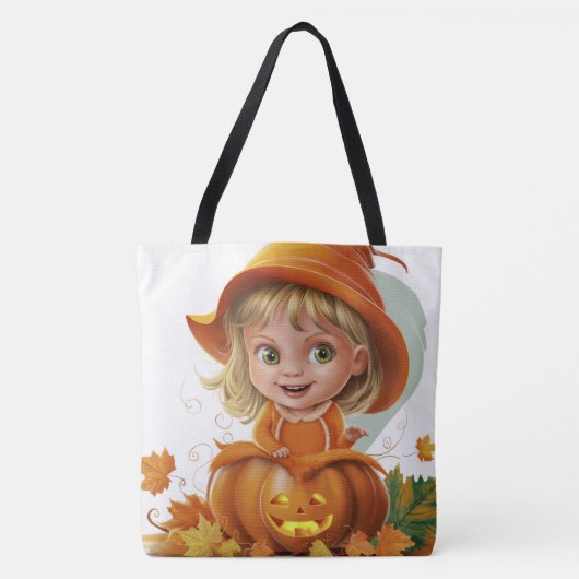 Tote Bag Pumpkin Halloween Séris 7 16 トートバッグ (正面)