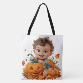 Tote Bag Pumpkin Halloween Séris 7 18 トートバッグ