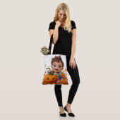 Tote Bag Pumpkin Halloween Séris 7 18 トートバッグ (モデル)