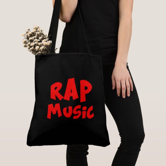 Tote Bag Rap music トートバッグ (クローズアップ)