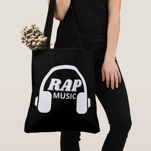 Tote Bag Rap music トートバッグ (クローズアップ)