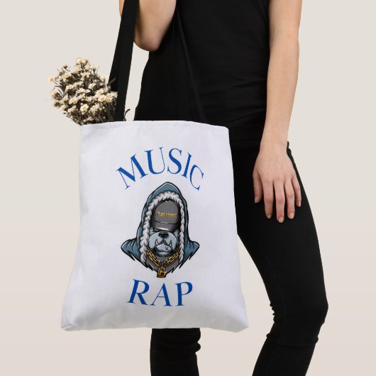 Tote Bag Rap music トートバッグ (クローズアップ)