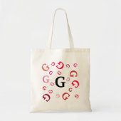 Tote Bag - Red Jumbled Letters トートバッグ (正面)