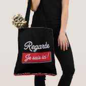 Tote Bag Regarde je suis ici ! -2 トートバッグ (クローズアップ)