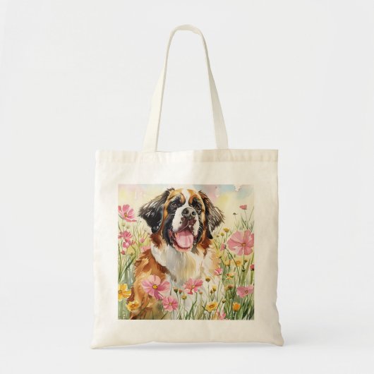 Tote Bag – Saint Bernard Canvas Bag トートバッグ (正面)