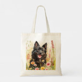 Tote Bag – Schipperke Canvas Dog Lover Bag トートバッグ (裏面)