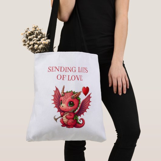 Tote Bag Sending Lots of Love トートバッグ (クローズアップ)