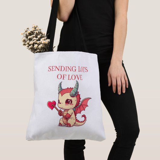 Tote Bag Sending Lots of Love トートバッグ (クローズアップ)