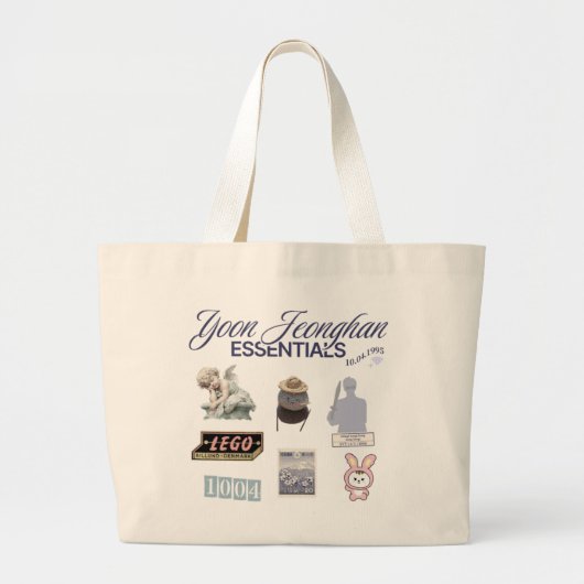 Tote Bag Seventeen Jeonghan - Kpop merch ラージトートバッグ (正面)