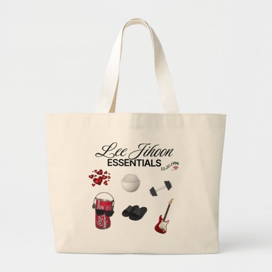 Tote Bag Seventeen Woozi - Kpop merch ラージトートバッグ (正面)