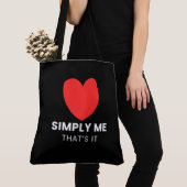 Tote Bag Simply me That’s it トートバッグ (クローズアップ)