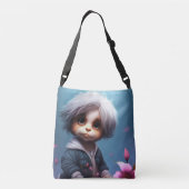 Tote Bag small with white hair クロスボディバッグ (裏面)