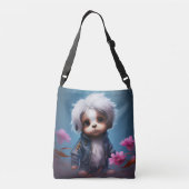 Tote Bag small with white hair クロスボディバッグ (裏面)