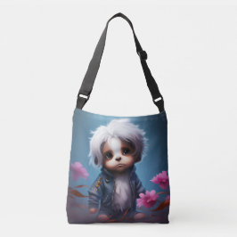 Tote Bag small with white hair クロスボディバッグ