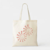 Tote Bag - Spirals of Red Stars and Initials トートバッグ (裏面)