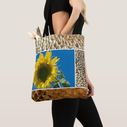 Tote Bag - Sunflower Collage トートバッグ (クローズアップ)