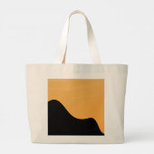 Tote Bag Sunset Mountain silhouette go to bag ラージトートバッグ (裏面)