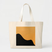 Tote Bag Sunset Mountain silhouette go to bag ラージトートバッグ (正面)