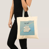 Tote Bag - Tall Ship with Rainbow Arch トートバッグ (正面(商品))