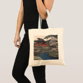 Tote bag - Temple on the river - Japan トートバッグ (正面(商品))