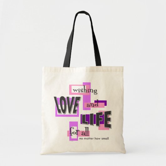 Tote bag to share your pro-life beliefs. トートバッグ (正面)