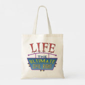 Tote bag to share your pro-life beliefs. トートバッグ (裏面)