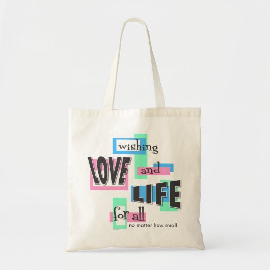 Tote bag to share your pro-life beliefs. トートバッグ (正面)