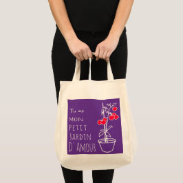Tote bag très amoureux, le petit jardin d'amour  トートバッグ