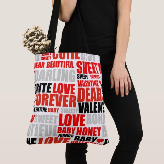 Tote Bag Valentines Day トートバッグ (クローズアップ)