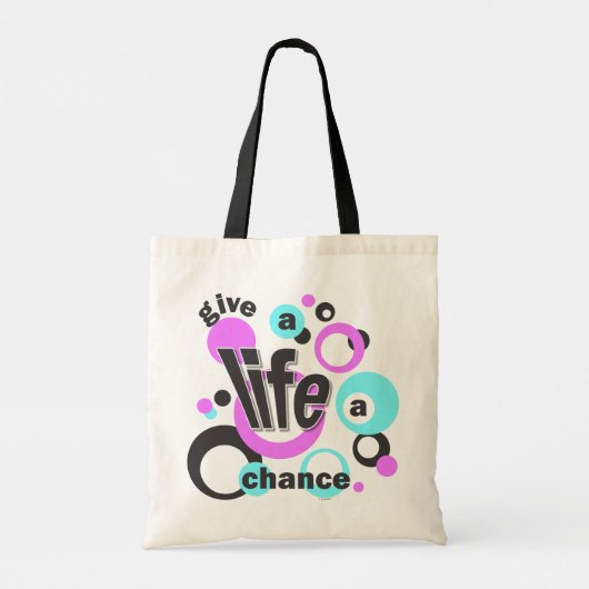 Tote bag with a bubbly design. トートバッグ (裏面)