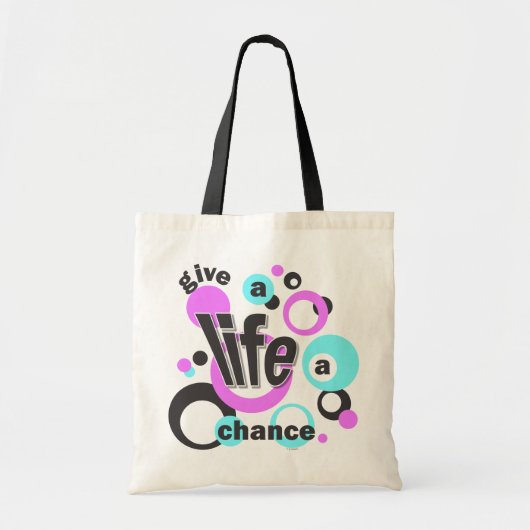 Tote bag with a bubbly design. トートバッグ (正面)