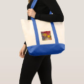Tote bag  with abstract flora  トートバッグ (正面(商品))