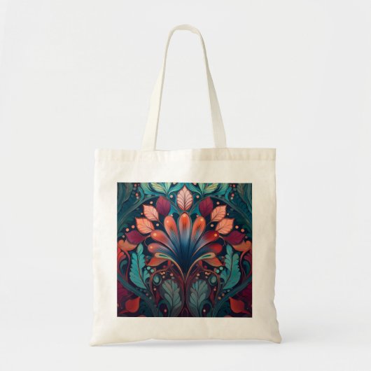 Tote Bag with Art Nouveau design.  トートバッグ (正面)