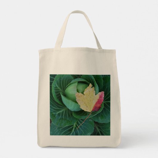 Tote Bag with Goldfinch /Cabbage with Fall Leaf  トートバッグ (裏面)
